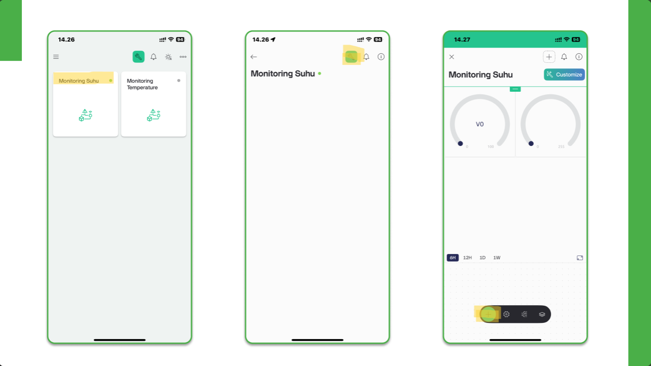 setup Mobile app blynk