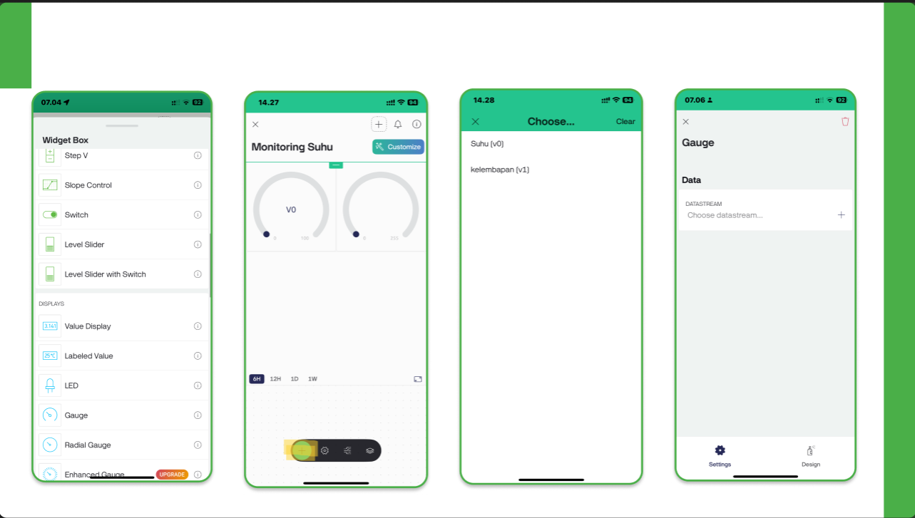 setup Mobile app blynk